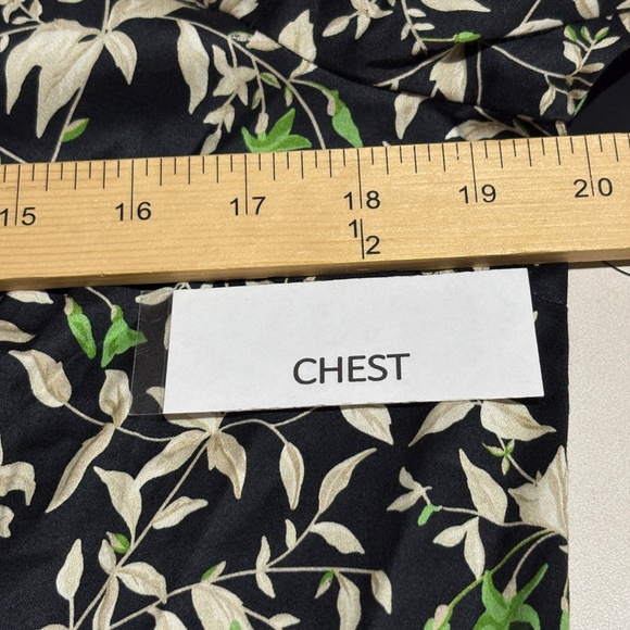 NWT Tuckernuck Women Verdant Iris ¾ Sleeve Mini Shirt Dress Sz M Black Cotton - Picture 15 of 16